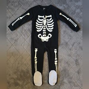 PJ Place Skeleton Footie Pajamas